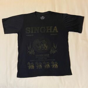 Singha Premium Quality Beer Thai lager beer shirt 🍻 sz XL